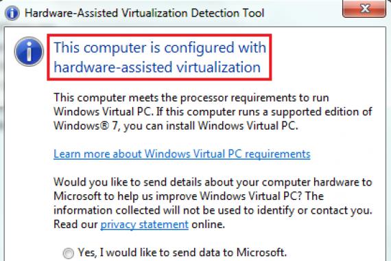 Установка виртуальной машины на Windows 7